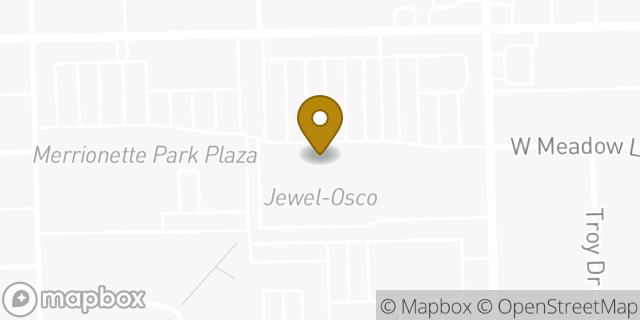 Map showing the location of Starbucks in Merrionette Park, IL 60803