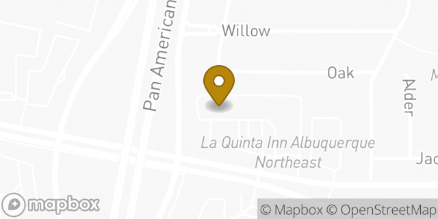 Map showing the location of La Quinta Inn by Wyndham Albuquerque Northeast in Albuquerque, NM 87109