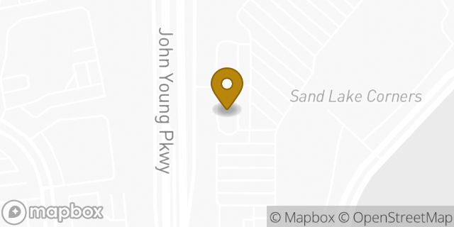 Map showing the location of McDonald's in Orlando, FL 32819