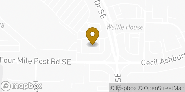 Map showing the location of ATM Walgreens in Huntsville, AL 35802