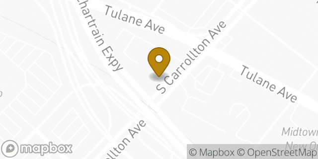 Map showing the location of Enterprise Rent-A-Car in New Orleans, LA 70119