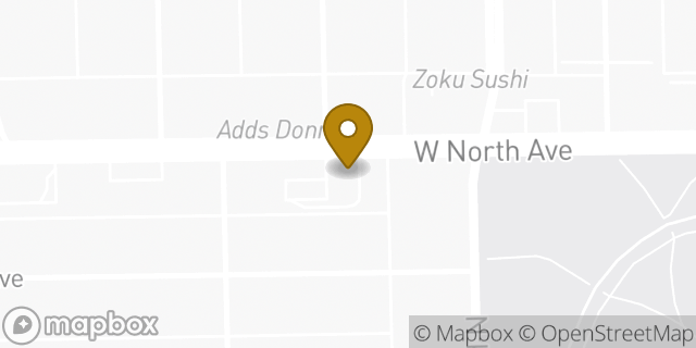 Map showing the location of McDonald's in Chicago, IL 60647