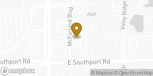 Map showing the location of Amazon Locker - Mrad in Indianapolis, IN 46237