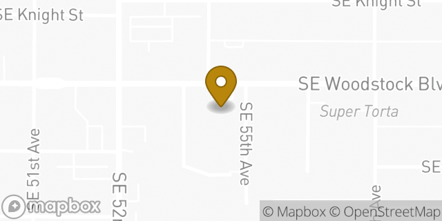 Map showing the location of Amazon Locker - Pan in Portland, OR 97206
