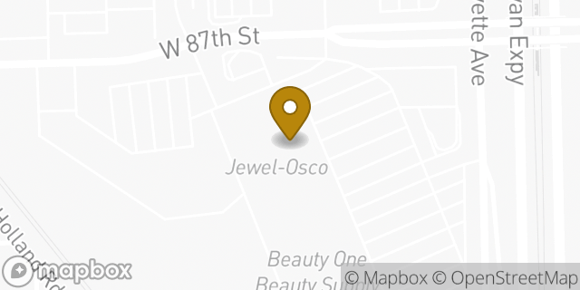 Map showing the location of Jewel-Osco in Chicago, IL 60620