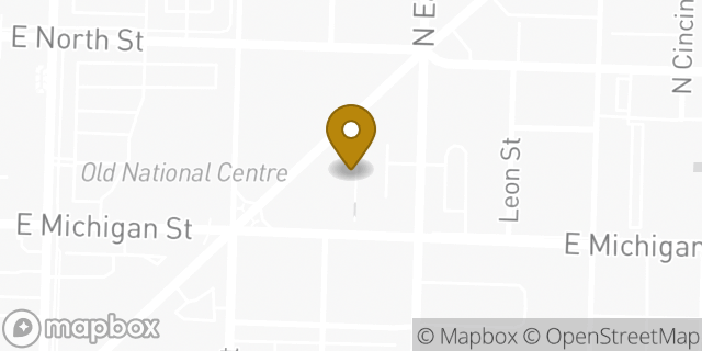 Map showing the location of Amazon Locker - Napeequa in Indianapolis, IN 46204