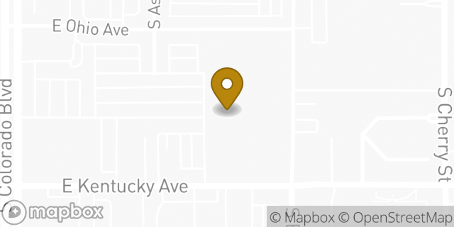 Map showing the location of The Home Depot in Glendale, CO 80246
