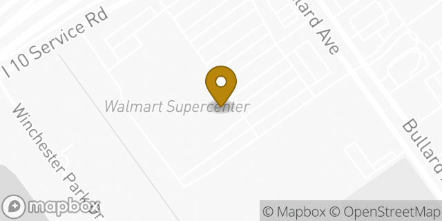 Map showing the location of Walmart Garden Center in New Orleans, LA 70128