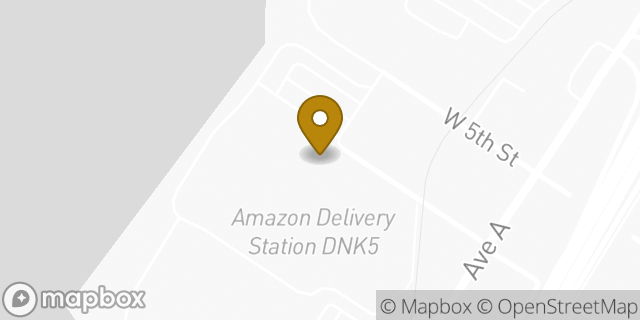 Map showing the location of Amazon Locker - Zorilla in Bayonne, NJ 07002