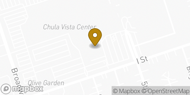 Map showing the location of Amazon Locker - Clarenzio in Chula Vista, CA 91910