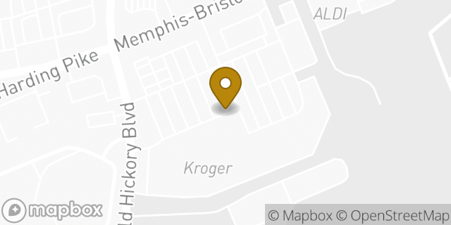 Map showing the location of ATM Kroger in Nashville, TN 37221