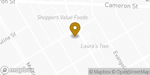 Map showing the location of Chase Bank in Lafayette, LA 70506