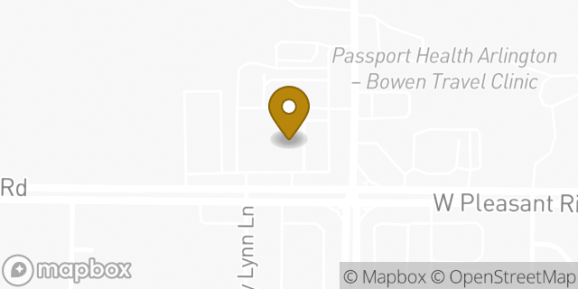 Map showing the location of QuikTrip in Dalworthington Gardens, TX 76016