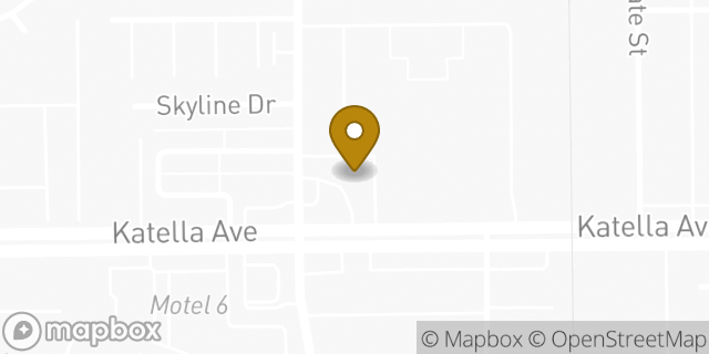 Map showing the location of Amazon Locker - Passionfruit in Stanton, CA 90680