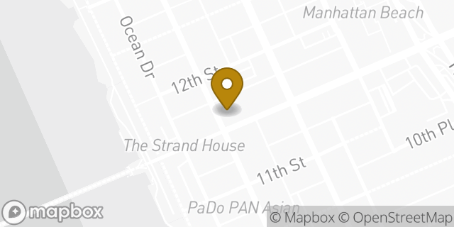 Map showing the location of Chase Bank in Manhattan Beach, CA 90266