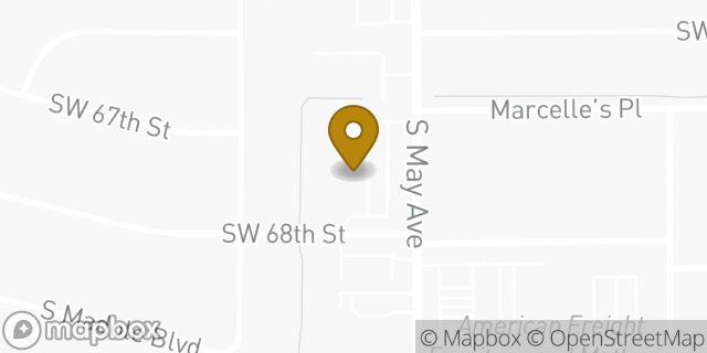 Map showing the location of Amazon Locker - Aparicio in Oklahoma City, OK 73159