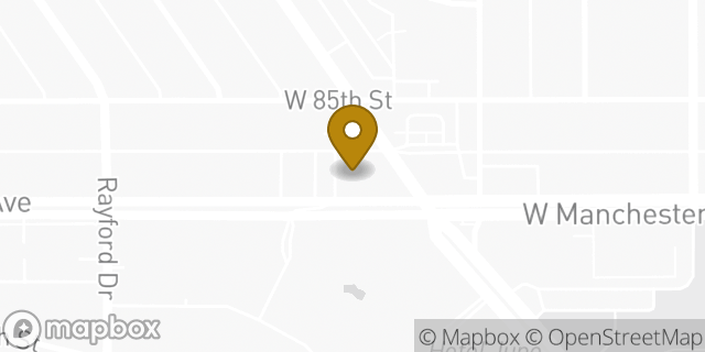 Map showing the location of Bank of America ATM in Los Angeles, CA 90045