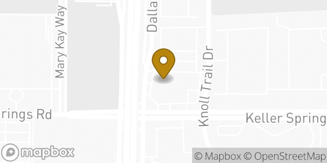 Map showing the location of Amazon Locker - Campfire in Dallas, TX 75248