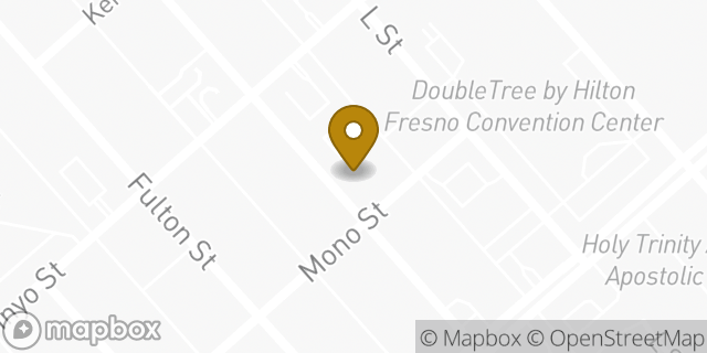 Map showing the location of The UPS Store in Fresno, CA 93721