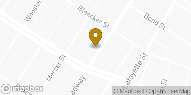 Map showing the location of Chipotle Mexican Grill in New York, NY 10012