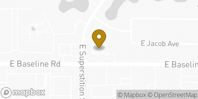 Map showing the location of Papa John's Pizza in Mesa, AZ 85209