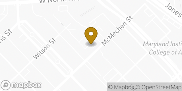 Map showing the location of Amazon Locker - Cool in Baltimore, MD 21217