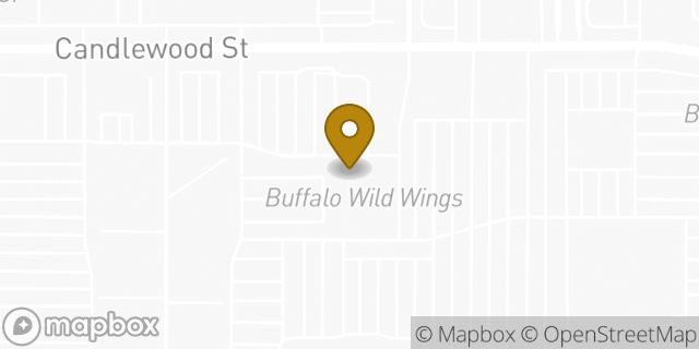 Map showing the location of Buffalo Wild Wings in Lakewood, CA 90712