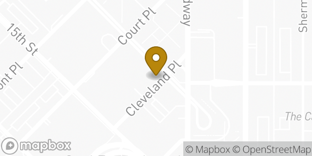 Map showing the location of McDonald's in Denver, CO 80202