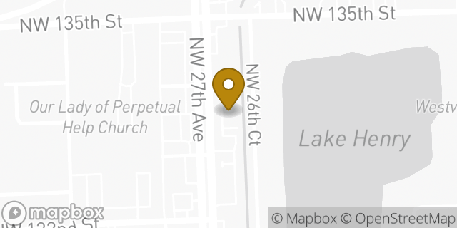 Map showing the location of AutoZone in Miami, FL 33167