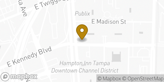 Map showing the location of CVS Pharmacy in Tampa, FL 33602