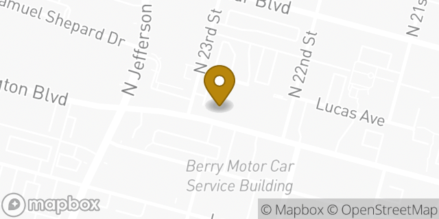Map showing the location of Enterprise Rent-A-Car in St Louis, MO 63103