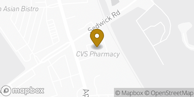 Map showing the location of ATM CVS in Durham, NC
