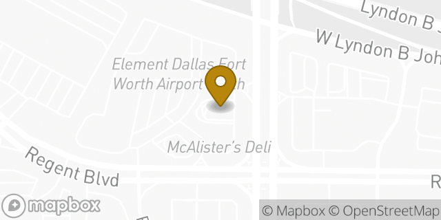 Map showing the location of McDonald's in Irving, TX 75063