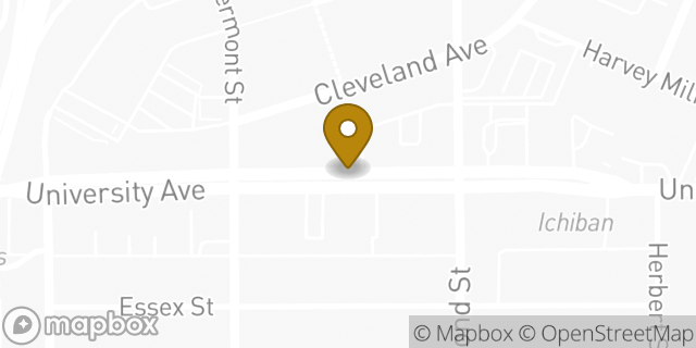 Map showing the location of Starbucks in San Diego, CA 92103
