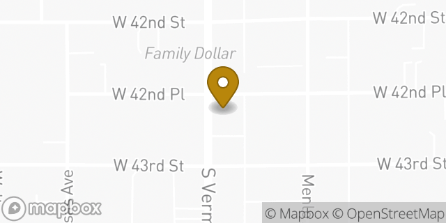 Map showing the location of Ministerio cristiano Jesus nuestro Libertador in Los Angeles, CA 90037
