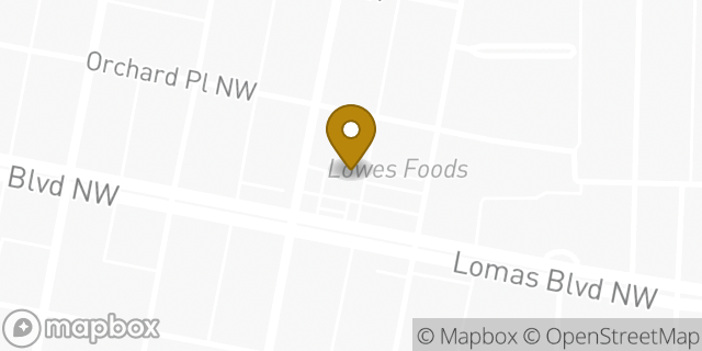 Map showing the location of ATM Alon 7ELEVEN, INC. in Albuquerque, NM 87102