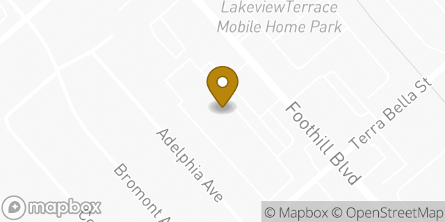 Map showing the location of Planet Fitness in Sylmar, CA 91342