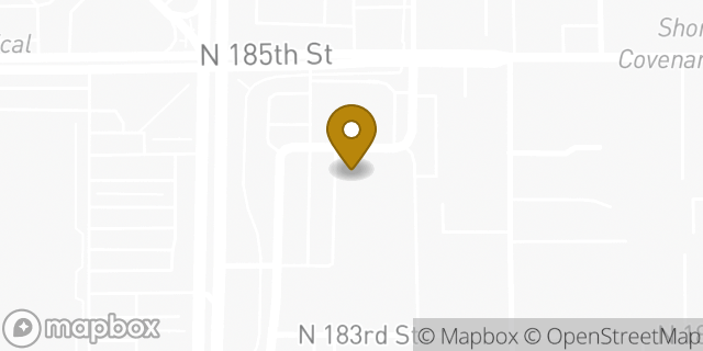 Map showing the location of Starbucks in Shoreline, WA 98133