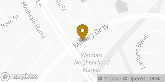 Map showing the location of Walmart in San Antonio, TX 78251