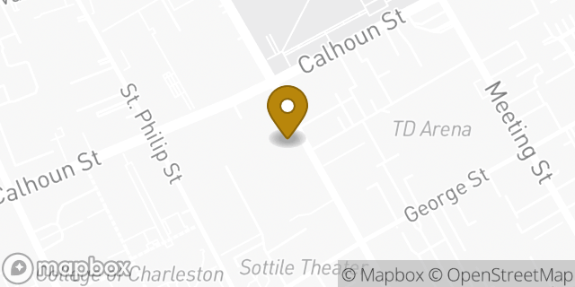 Map showing the location of Subway in Charleston, SC 29403