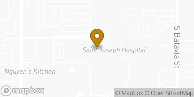 Map showing the location of Starbucks Coffee Company in Orange, CA 92868