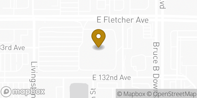 Map showing the location of Walmart in Tampa, FL 33612