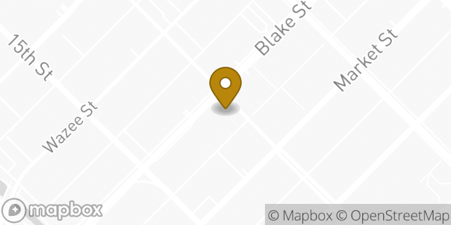 Map showing the location of Chipotle Mexican Grill in Denver, CO 80202