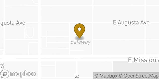 Map showing the location of Coinme in Spokane, WA 99202