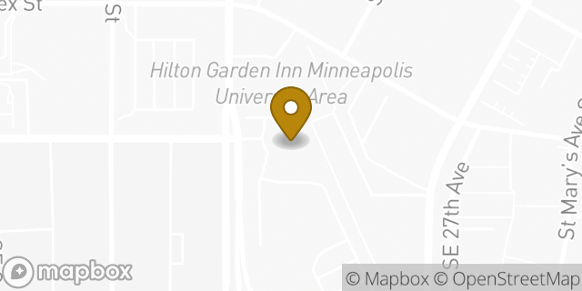 Map showing the location of University KinderCare in Minneapolis, MN 55414