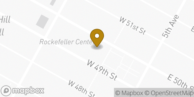 Map showing the location of Dunkin' in New York, NY 10112
