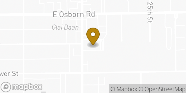Map showing the location of McDonald's in Phoenix, AZ 85016