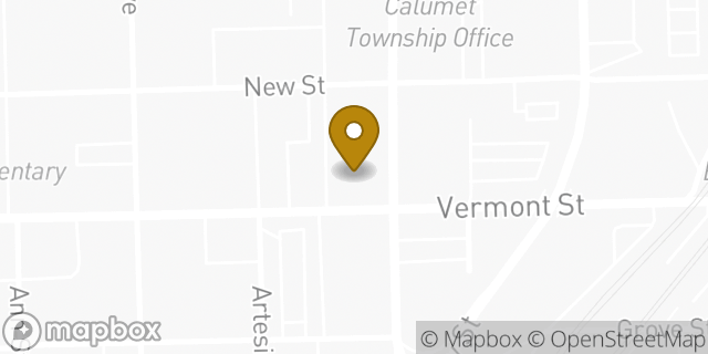 Map showing the location of Amazon Locker - Wicker in Blue Island, IL 60406