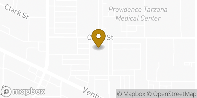 Map showing the location of CVS Pharmacy in Tarzana, CA 91356