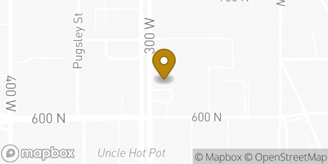 Map showing the location of Amazon Locker - Riding in Salt Lake City, UT 84103